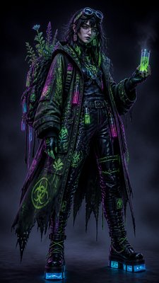 Cybergoth Aesthetic character design example