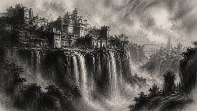 Charcoal Portrait Art Style concept art example