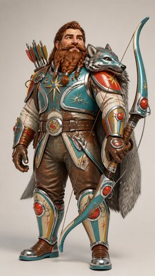 Atompunk Aesthetic tabletop character portrait example