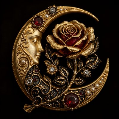 Victorian Jewelry Design tattoo design example