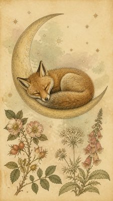 Botanical Nature Art baby announcement example