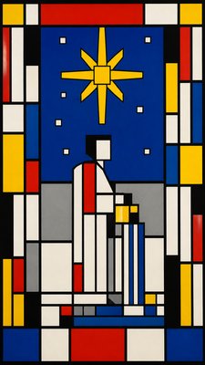 De Stijl Art Style tarot card example