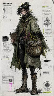 Indie/Alternative Comic Art character design example