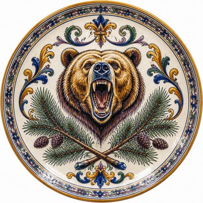 Majolica Ceramic Art Style t-shirt design example