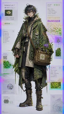 Post-Internet Art Style character design example