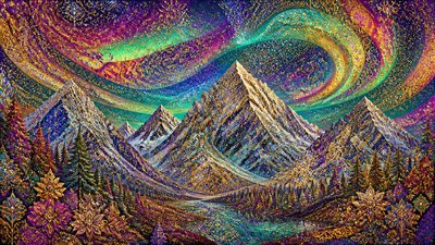 Maximalism Art Style banner example