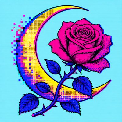 Digital Pop Art Style tattoo design example