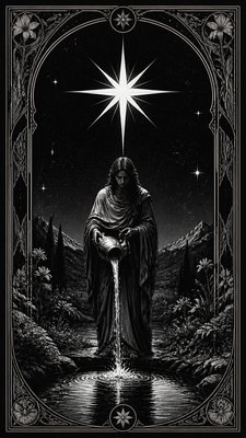 Seinen Mature Manga Art Style tarot card example
