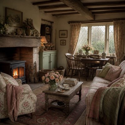 English Cottage Interior Design album cover example