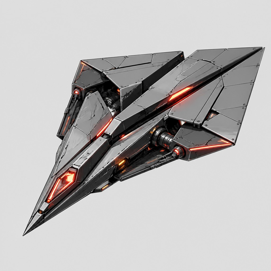 a paper plane, clean minimal composition on a plain background, no text — Mecha Anime Art Style icon