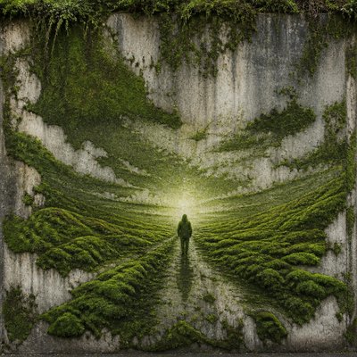 Moss Graffiti Street Art Style album cover example