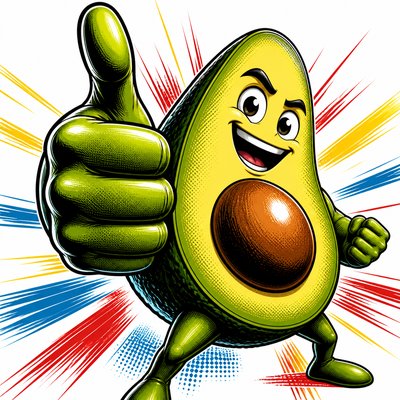 Superhero Comic Art sticker example