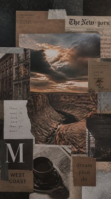 a desert canyon under a dramatic sunset sky, no people — Downtown Girl Aesthetic wallpaper