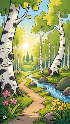 Cartoon Comic Art wall art print example