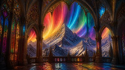Gothic Cathedral Art banner example