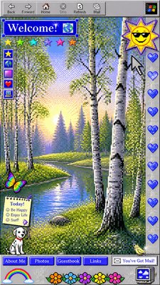 Webcore Aesthetic wall art print example