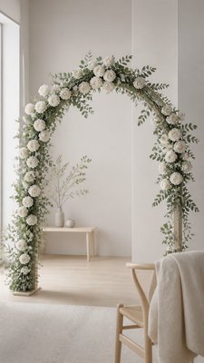 Scandinavian Furniture Art wedding invitation example