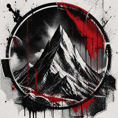 Gothic Punk Art logo concept example
