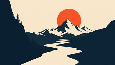 Minimalist Poster Design desktop wallpaper example