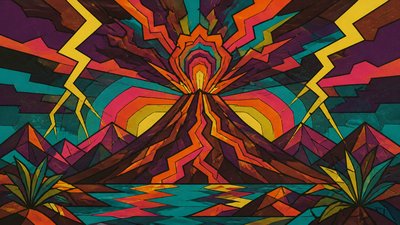 Retro Geometric Art YouTube thumbnail example