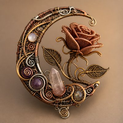 Wire-Wrapped Jewelry Style tattoo design example