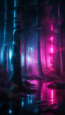 Cyberpunk Sci-Fi Art wall art print example
