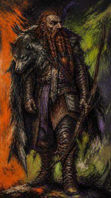 Expressionism Art Style tabletop character portrait example