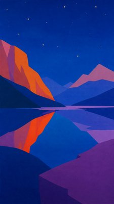Color Field Abstract Art Style phone wallpaper example