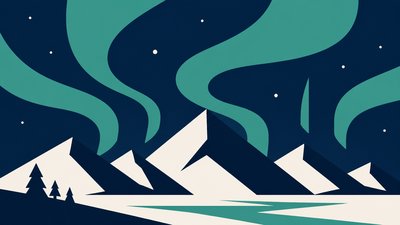 Minimalist Geometric Art banner example