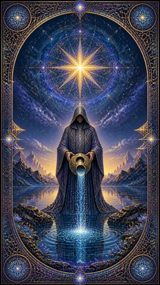 Procedural Digital Art Style tarot card example
