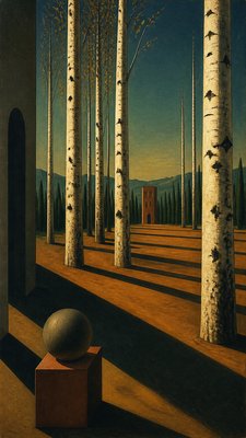 Metaphysical Painting Art Style wall art print example