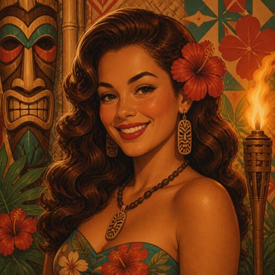 Tiki Aesthetic profile picture example