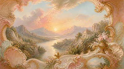 Rococo Classical Art Style desktop wallpaper example