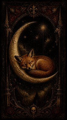 Victorian Gothic Art baby announcement example