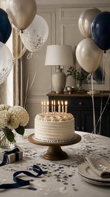 Transitional Interior Design birthday card example