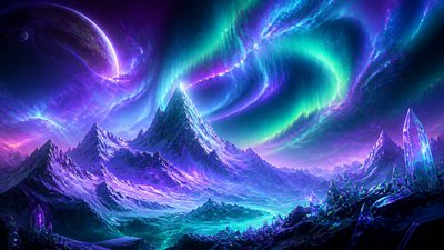Alien World Sci-Fi Art banner example