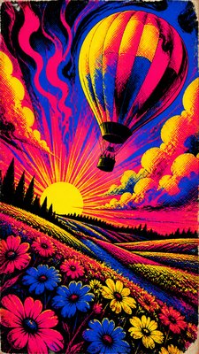 Concert Poster Design greeting card example