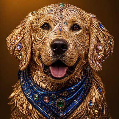 Luxury High Jewelry Design pet portrait example