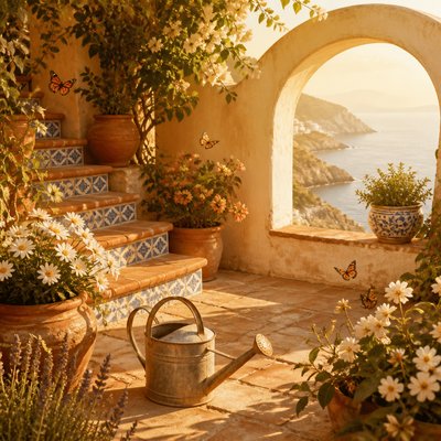 Mediterranean Architecture Art coloring page example