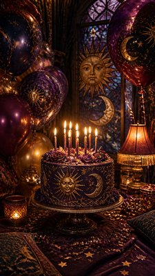 Whimsigoth Aesthetic birthday card example
