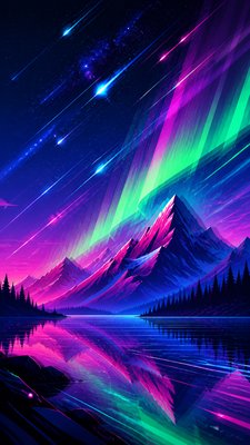 Motion Graphics Digital Art Style phone wallpaper example