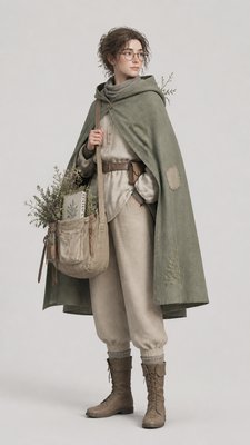 Scandinavian Furniture Art character design example