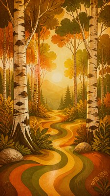 70s Retro Aesthetic wall art print example