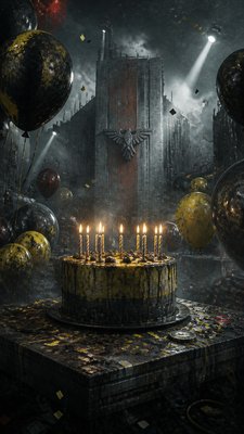 Dystopian Sci-Fi Art birthday card example