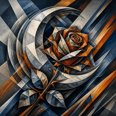 Cubo-Futurism Art Style tattoo design example