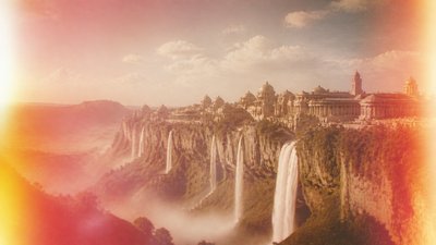 Vintage Film Burn concept art example