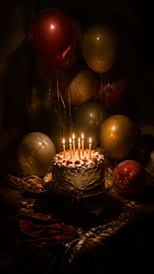 Caravaggio Realism Baroque Art Style birthday card example