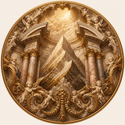 Baroque Architecture logo concept example
