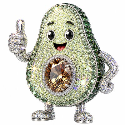 Crystal Jewelry Style sticker example