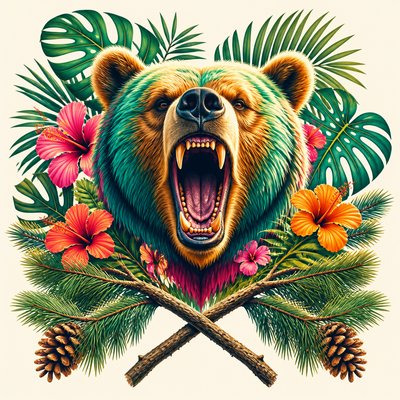 Tropicalcore Aesthetic t-shirt design example